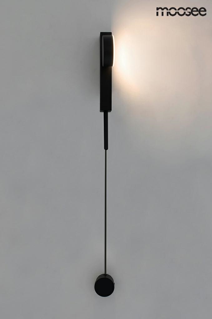 Aplică Clarid Black 8x15x113 cm, Aluminiu și Oțel - Moosee [11]
