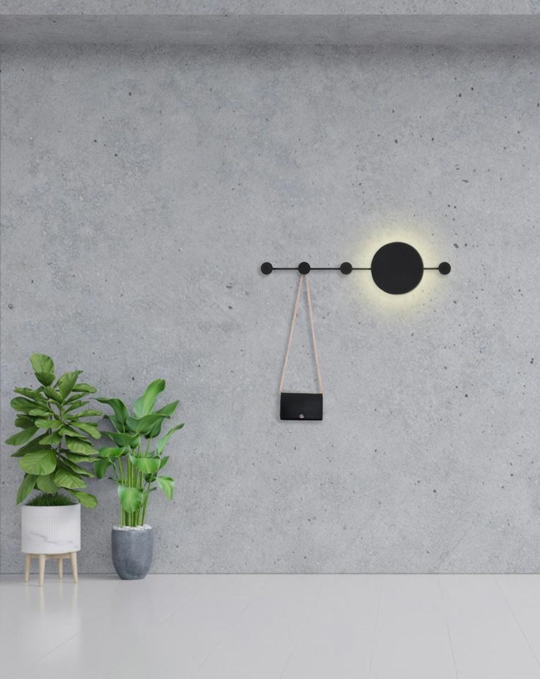 Aplică Shadow Hang 89x4,5x24,5 cm, Metal Negru Mat - Moosee [7]