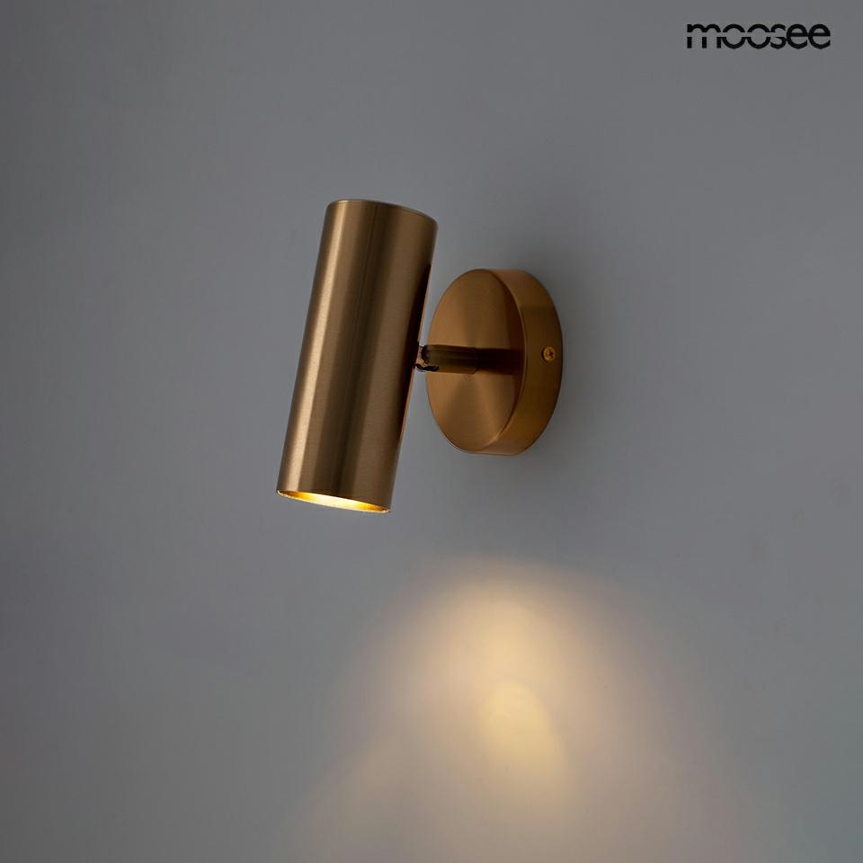 Aplică Spot 10x17x15,5 cm, Oțel și Aluminiu Auriu - Moosee [7]