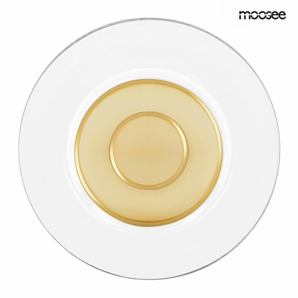Produse - Aplică Eden Wall 16x10x23 cm, Sticlă și Metal Auriu - Moosee