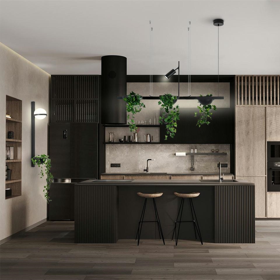 Aplică Plant Wall 22x28,5x110 cm, Negru - Moosee [15]