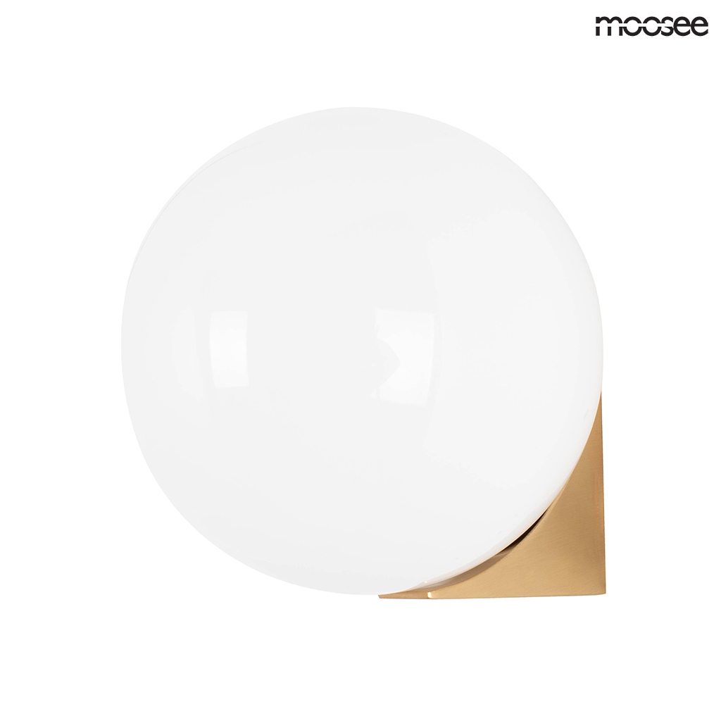 Aplice LED - Aplică Boll 15x16x15 cm, Auriu - Moosee