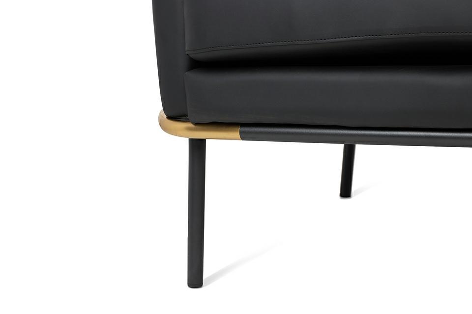 Fotoliu Gubi 75x85x80 cm, Metal Negru - King Home [8]