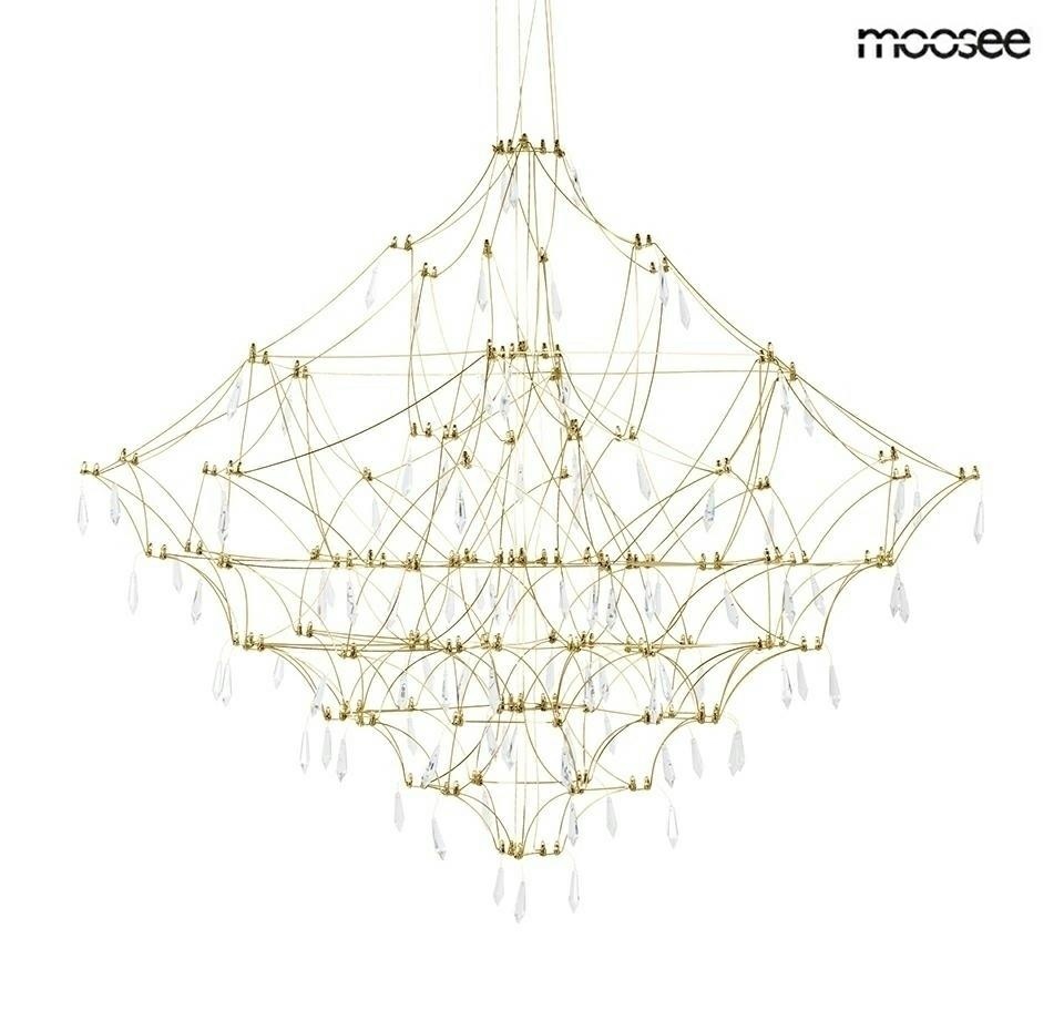 Produse - Pendul Constelation 120x120x350 cm, Oțel Auriu Sablare Periată - Moosee