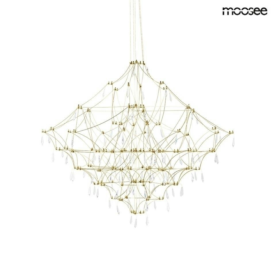 Produse - Pendul Constelation 77x77x262 cm, Oțel Periat Auriu - Moosee