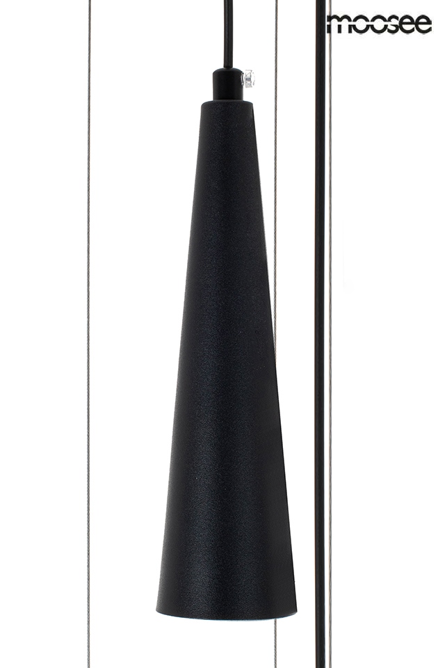 Lustră Sesto 60x60x250 cm, Metal Negru - Moosee [7]
