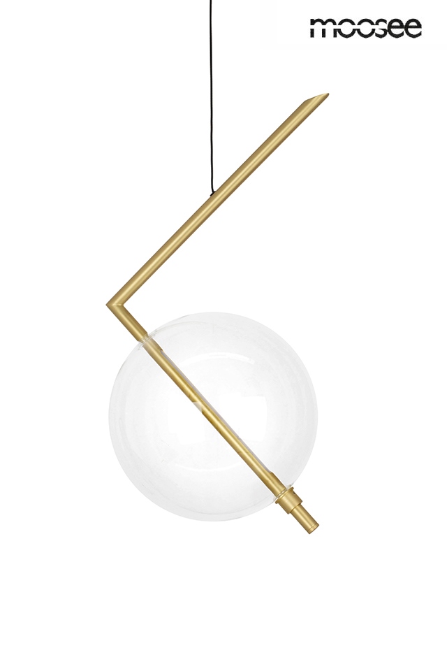 Pendul Echo 31x25x240 cm, Sticlă și Metal Auriu Satinat - Moosee [1]