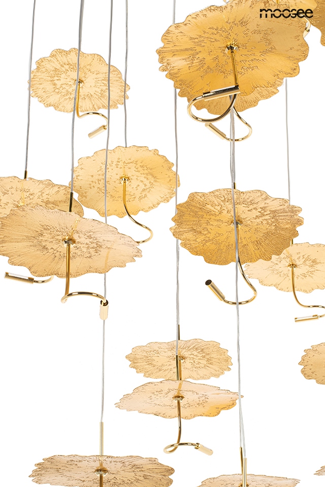 Pendul Leafs Disc 100x100x200 cm, Oțel Auriu - Moosee [4]