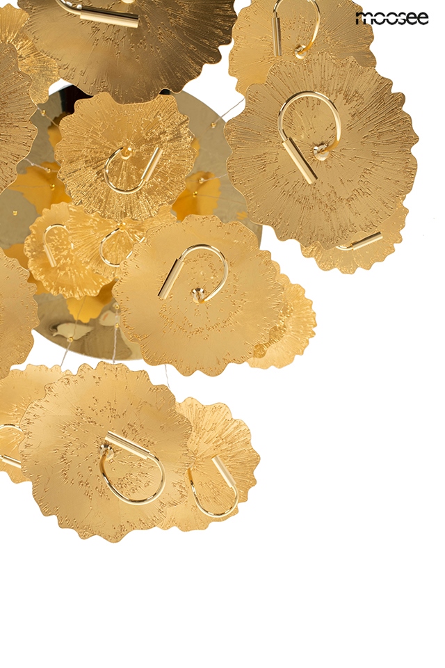 Pendul Leafs Disc 100x100x200 cm, Oțel Auriu - Moosee [6]