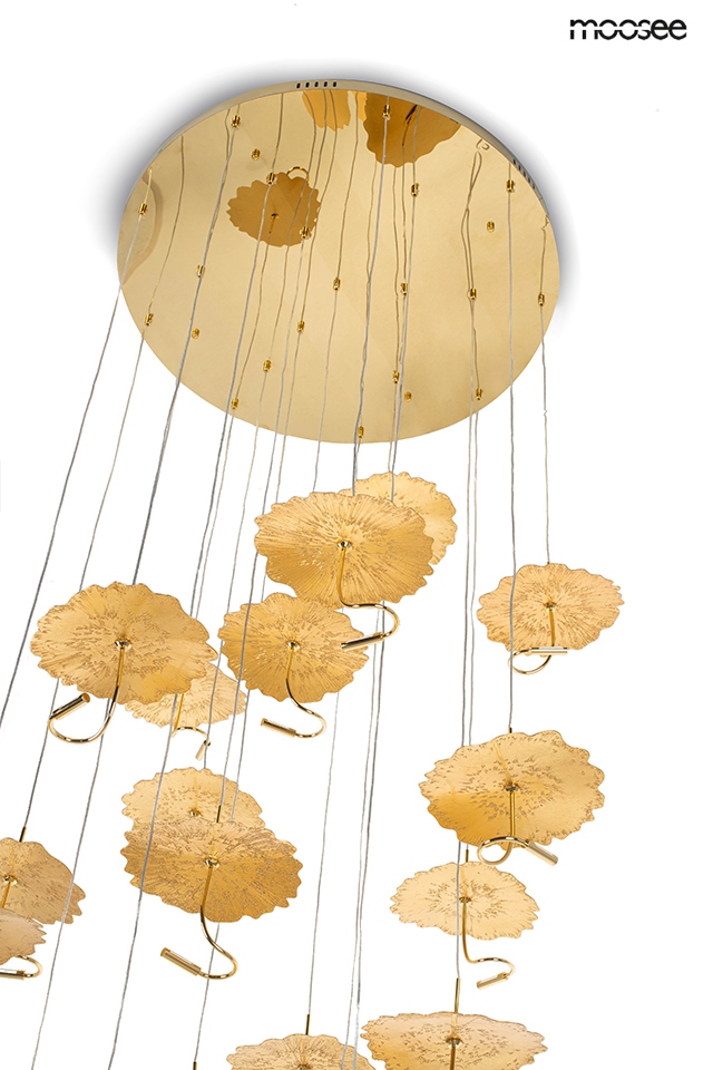 Pendul Leafs Disc 100x100x200 cm, Oțel Auriu - Moosee [9]