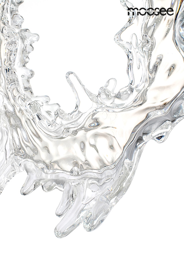 Aplică Splash M 56x20x65 cm, Oțel și Acrilic Argintiu - Moosee [5]