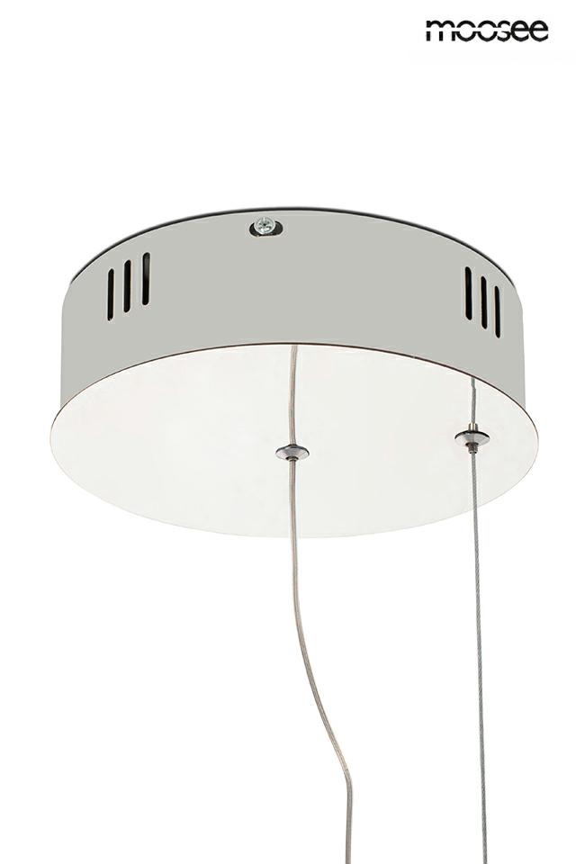 Pendul Wave Cordon 1A 80x80x370 cm, Oțel și Cristale Crom - Moosee [12]