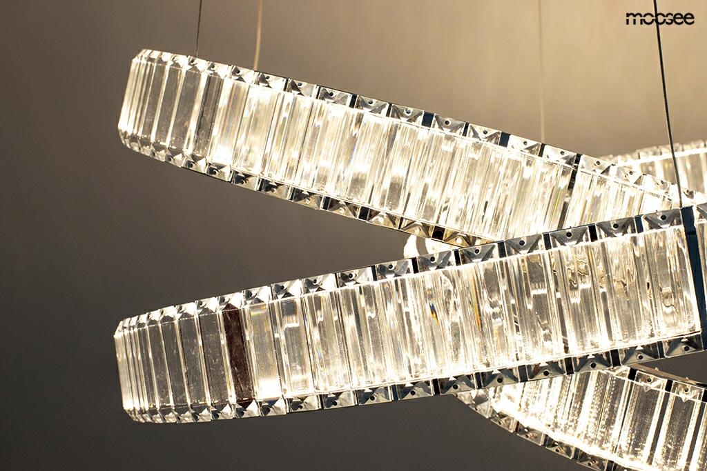 Pendul Wave 80 75x75x220 cm, Oțel și Cristal - Moosee [7]