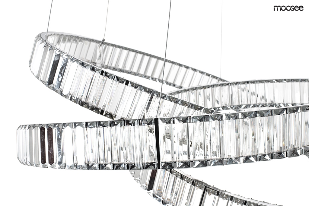 Pendul Wave 80 75x75x220 cm, Oțel și Cristal - Moosee [8]