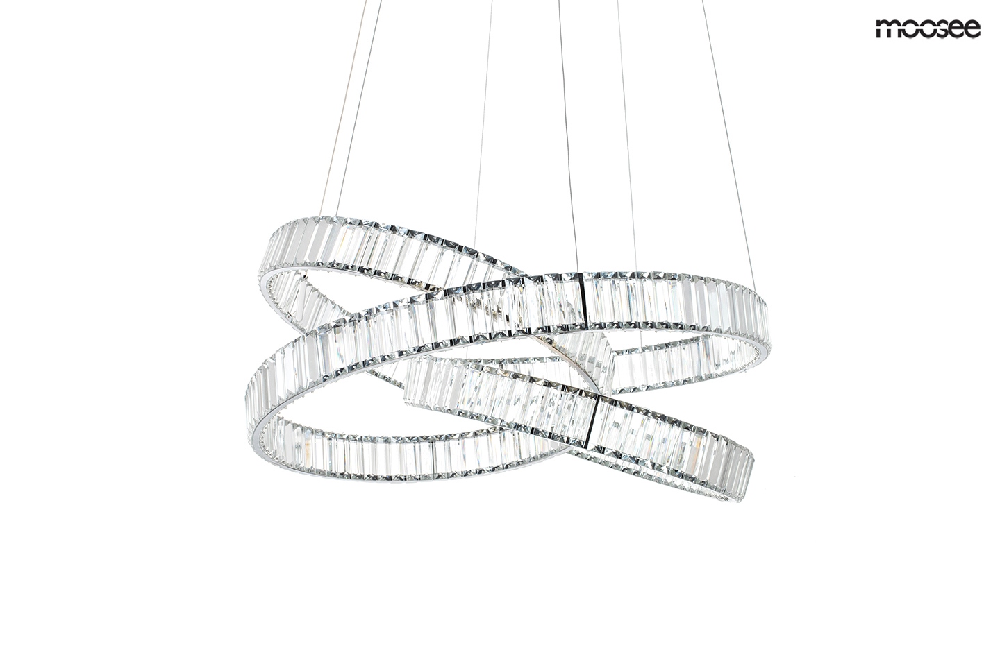 Produse - Pendul Wave 80 75x75x220 cm, Oțel și Cristal - Moosee