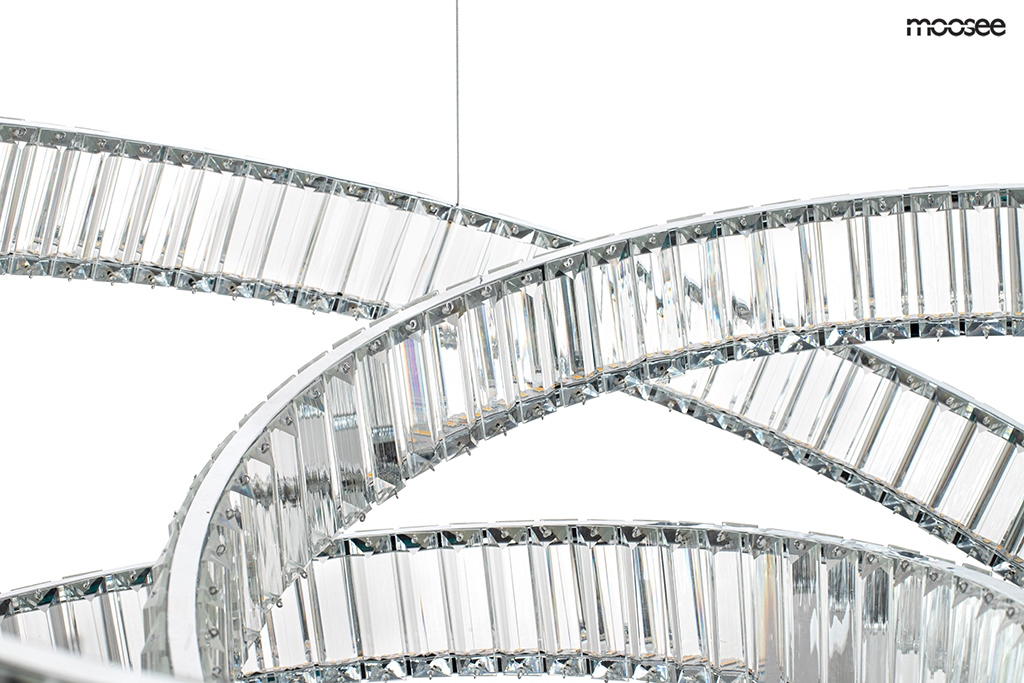 Pendul Wave 80 75x75x220 cm, Oțel și Cristal - Moosee [10]