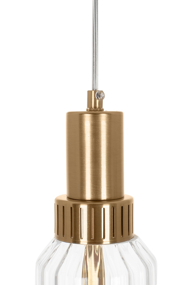 Pendul Vaso 25x25x235 cm, Oțel și Sticlă Auriu - Moosee [4]