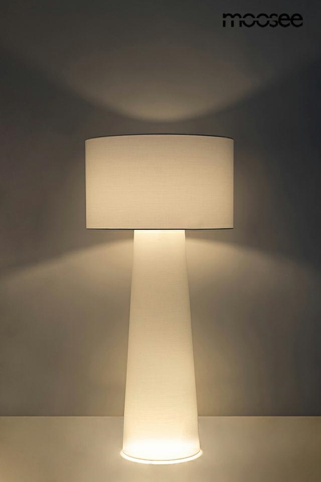 Lampadar Kas 74x74x160 cm, Poliamidă și Vâscoză Alb - Moosee [2]