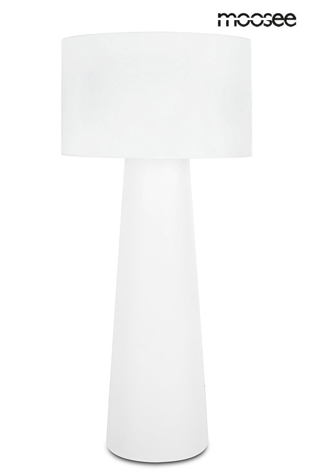 Produse - Lampadar Kas 200 90x90x202 cm, Poliamidă și Vâscoză Alb - Moosee