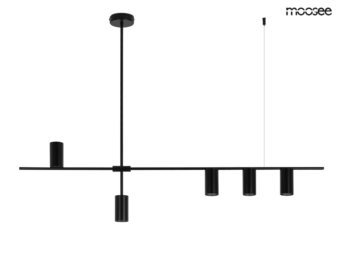 Produse - Pendul Moderno 120x10x85 cm, Oțel Negru - Moosee