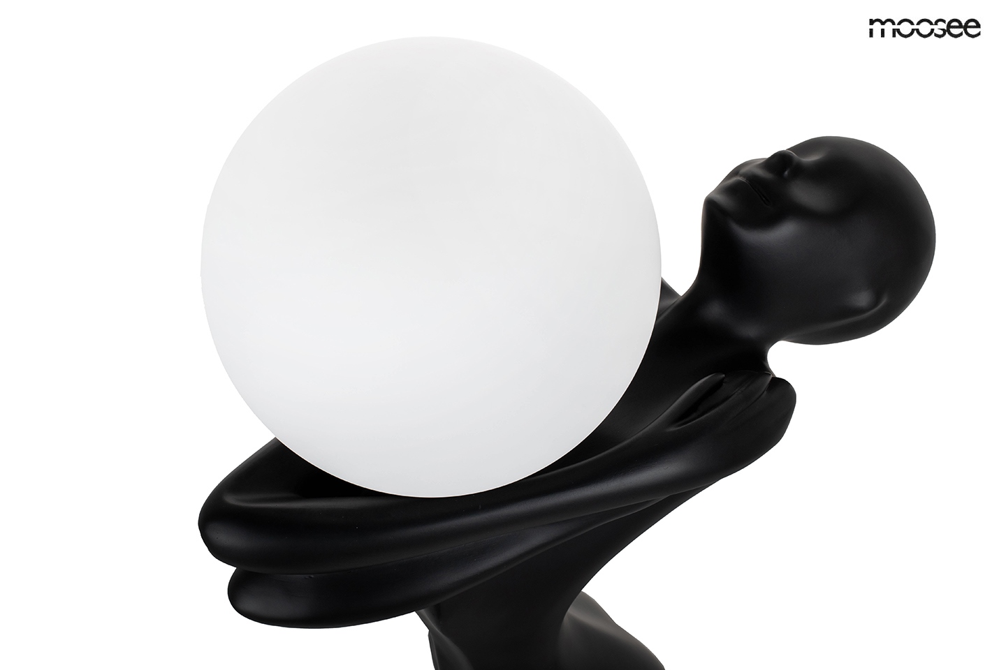 Lampadar Human Moon 53x28x171 cm, Negru - Moosee [4]