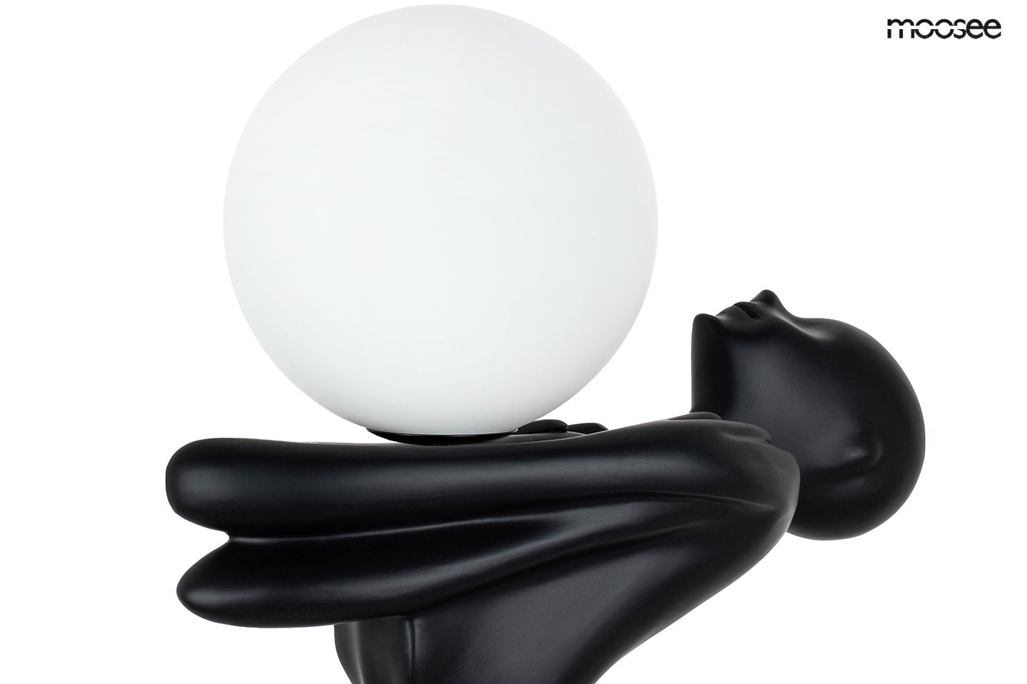 Lampadar Human Moon 53x28x171 cm, Negru - Moosee [5]