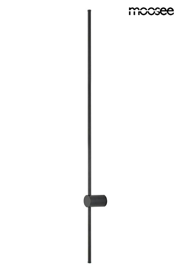 Produse - Aplică Ombre 120 6x9,5x121 cm, Oțel Negru - Moosee