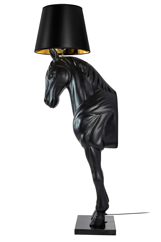 Lampadar Horse Stand M 45x64x185 cm, Fibră de Sticlă Negru Mat - Moosee [6]