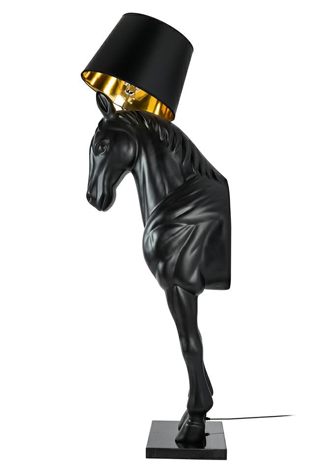 Lampadar Horse Stand M 45x64x185 cm, Fibră de Sticlă Negru Mat - Moosee [3]