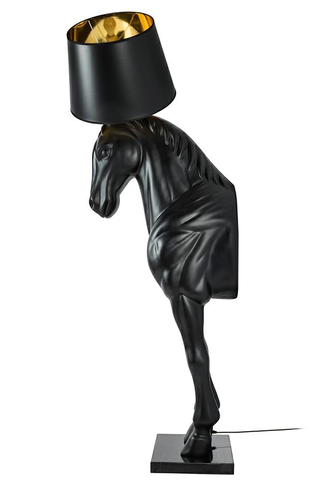 Lampadar Horse Stand M 45x64x185 cm, Fibră de Sticlă Negru Mat - Moosee [4]