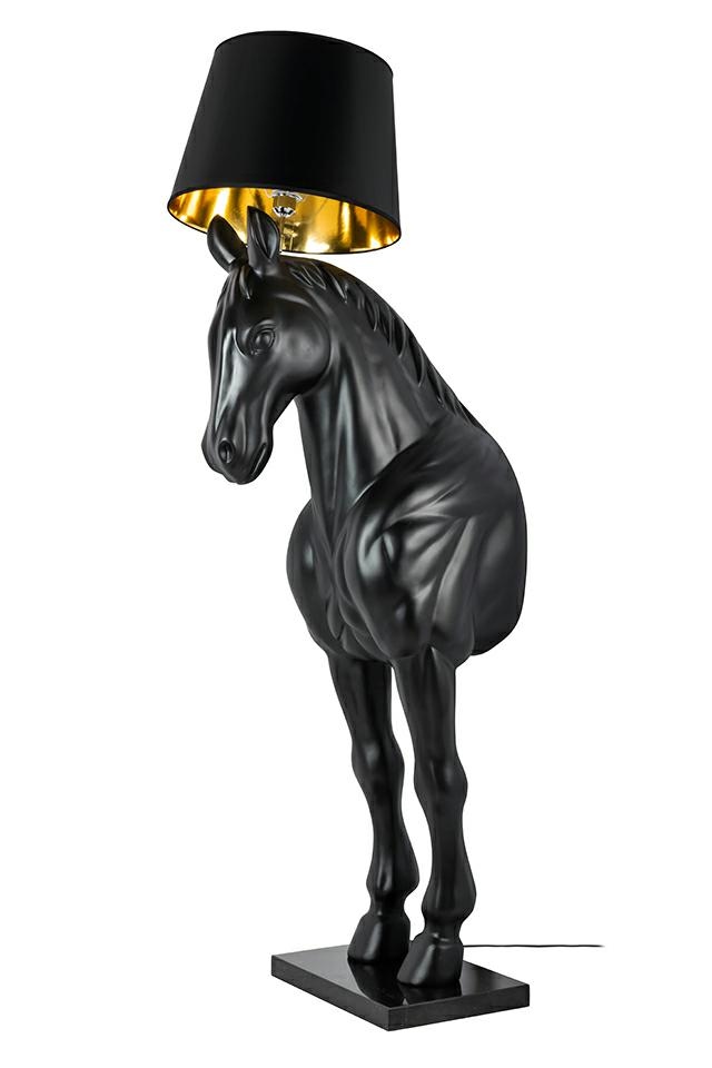 Lampadar Horse Stand M 45x64x185 cm, Fibră de Sticlă Negru Mat - Moosee [5]