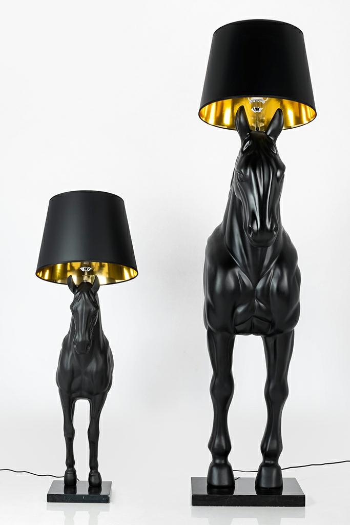 Lampadar Horse Stand M 45x64x185 cm, Fibră de Sticlă Negru Mat - Moosee [7]