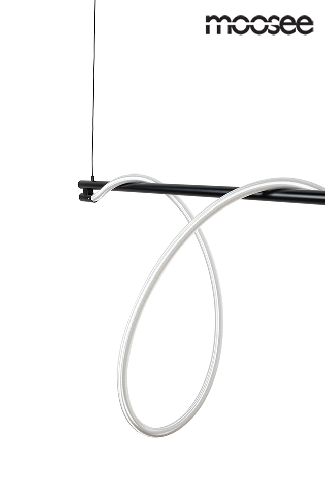 Pendul Serpiente 120 121x15x231 cm, Oțel și Țesătură Negru - Moosee [5]