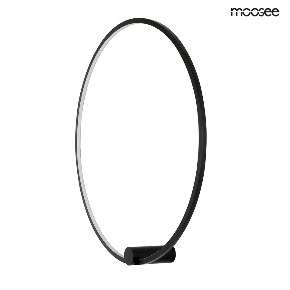 Produse - Aplică Hoop 80x17x80 cm, Oțel Negru - Moosee