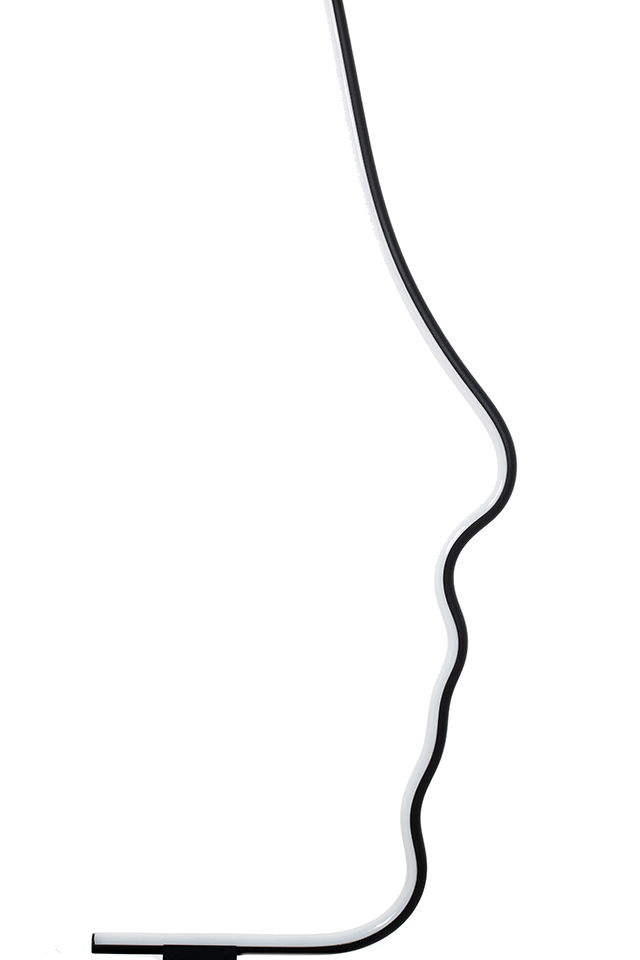 Lampadar Face Floor 68x37x161 cm, Oțel și Aluminiu Negru - Moosee [5]