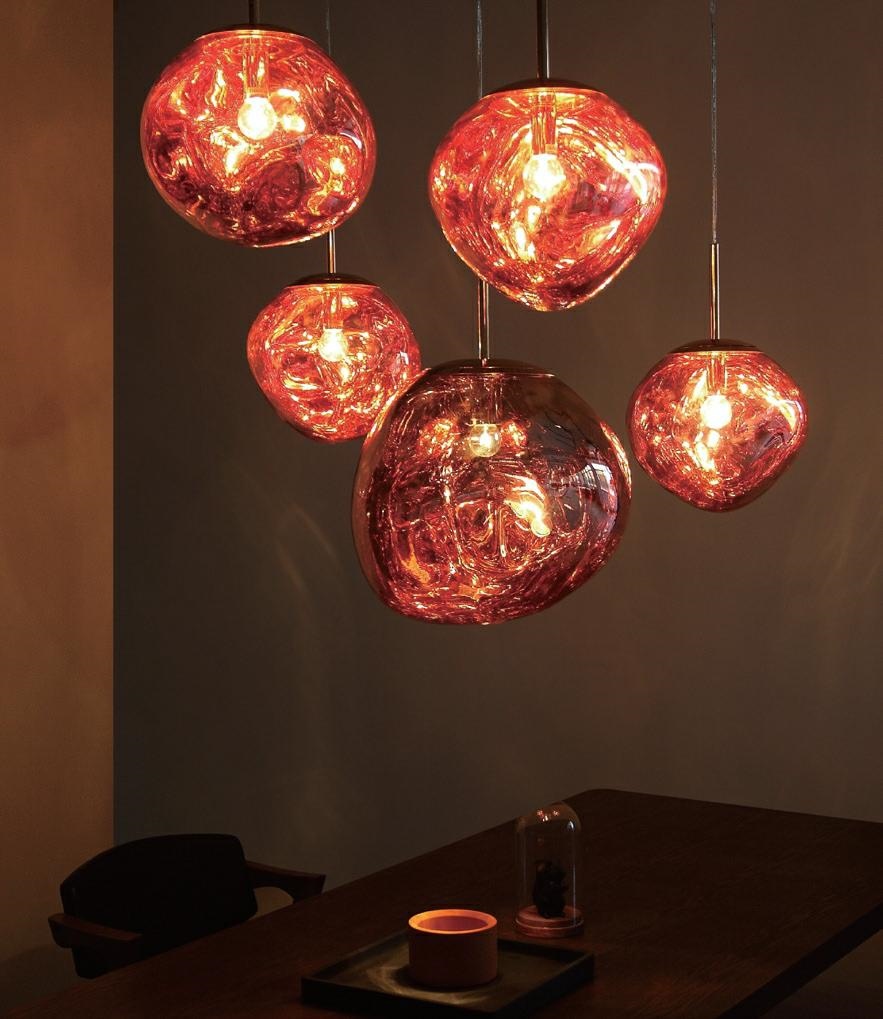 Pendul Fusion 20x20x160 cm, Acril Cupru - King Home [11]