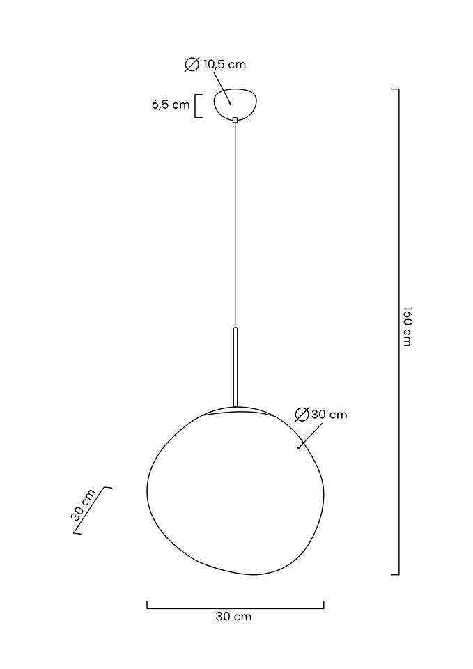 Pendul Fusion 30, Acril Cupru - King Home [2]