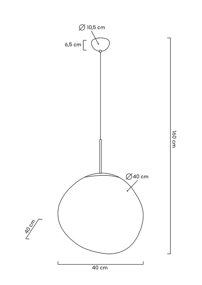 Pendul Fusion 40, Acril Cupru - King Home [2]