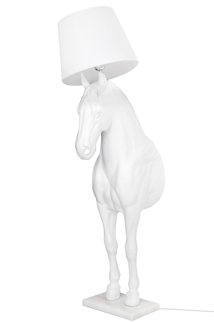 Lampadar Horse Stand M 45x64x185 cm, Fibră de Sticlă Alb Mat - Moosee [4]