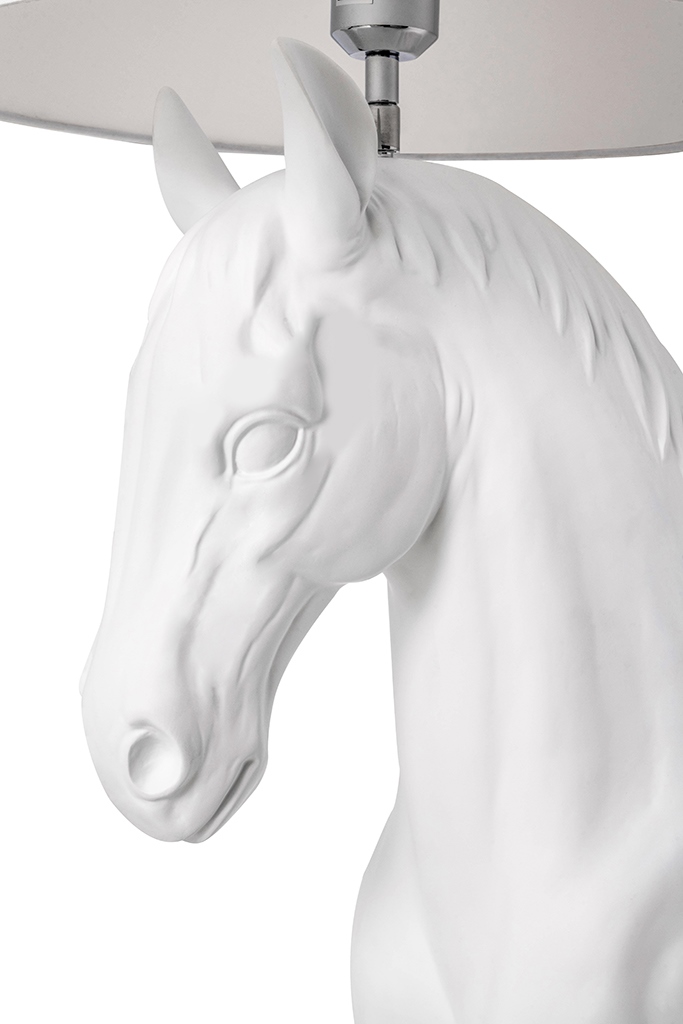 Lampadar Horse Stand M 45x64x185 cm, Fibră de Sticlă Alb Mat - Moosee [9]