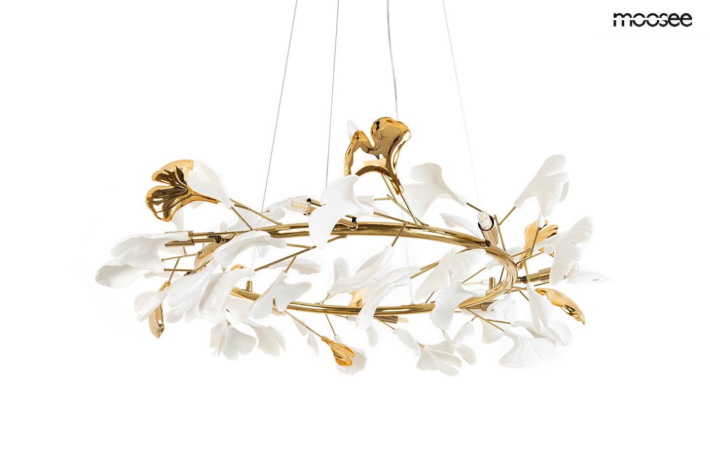 Produse - Pendul Flora 80 PP 85x85x210 cm, Plastic Auriu - Moosee