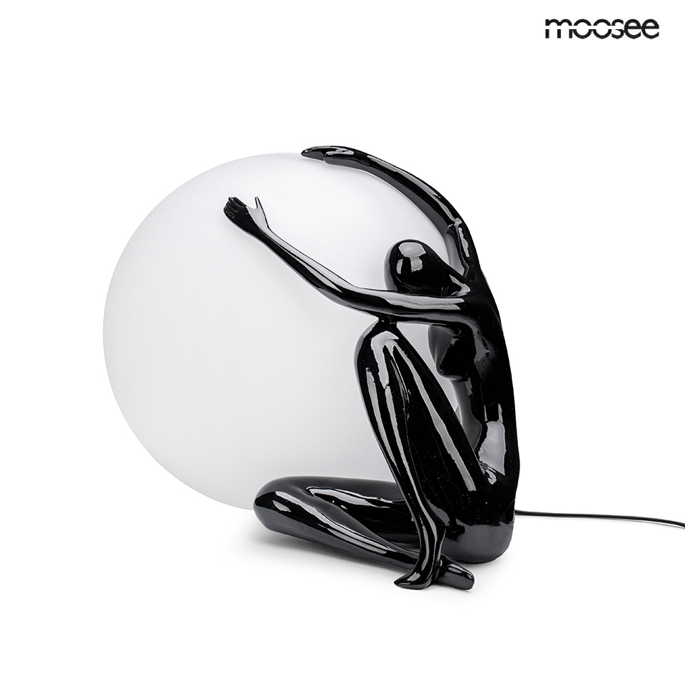 Produse - Lampă de Masă Uomo 50 48x36x35,5 cm, Negru - Moosee