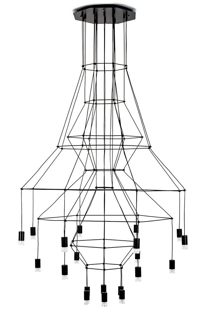 Produse - Pendul Flusso 20 115x115x280 cm, Negru - Moosee