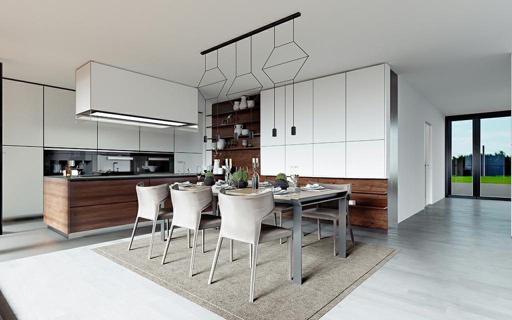 Lustră Liniară Flusso Line 6 100x8 cm, Metal Negru, LED Integrat - Moosee [3]