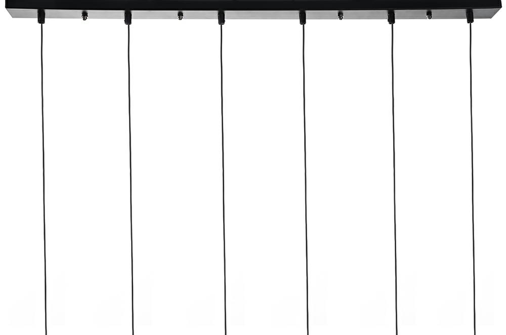 Lustră Liniară Flusso Line 6 100x8 cm, Metal Negru, LED Integrat - Moosee [4]