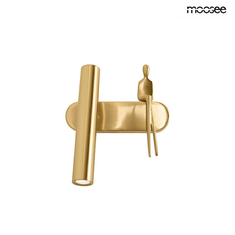 Produse - Aplică Boy Tube 17,5x15x23 cm, Oțel Auriu - Moosee