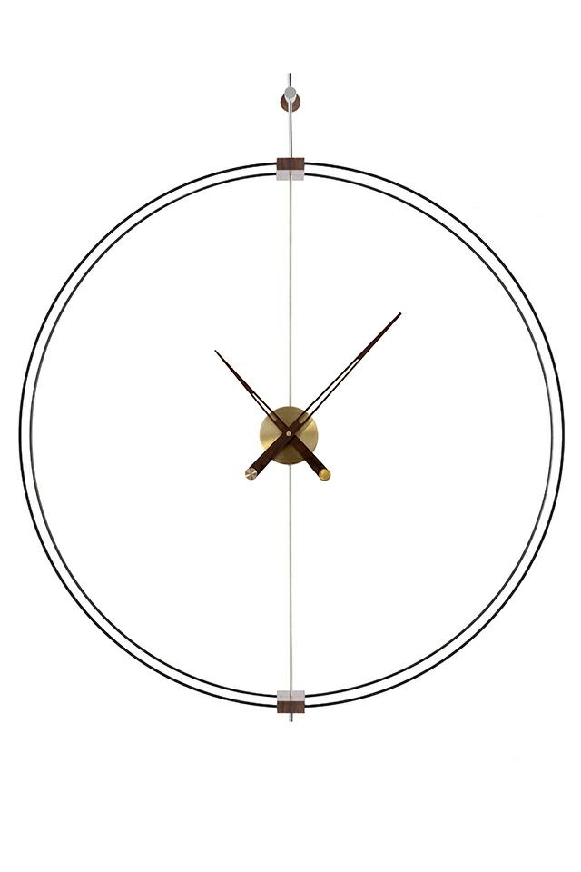 Produse - Ceas Decorativ Doble Ring 90, Oțel și Lemn - King Home