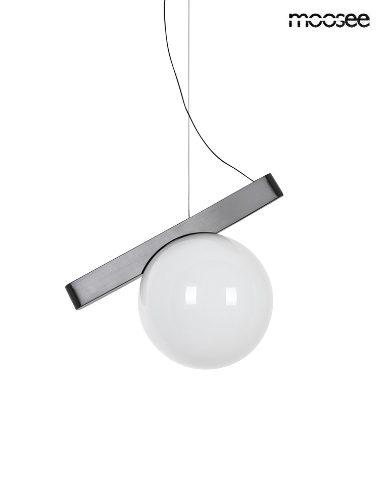 Pendul Balance 225x35x225 cm, Oțel Inoxidabil și Sticlă Grafit - Moosee [3]