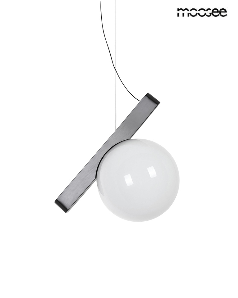 Pendul Balance 225x35x225 cm, Oțel Inoxidabil și Sticlă Grafit - Moosee [4]