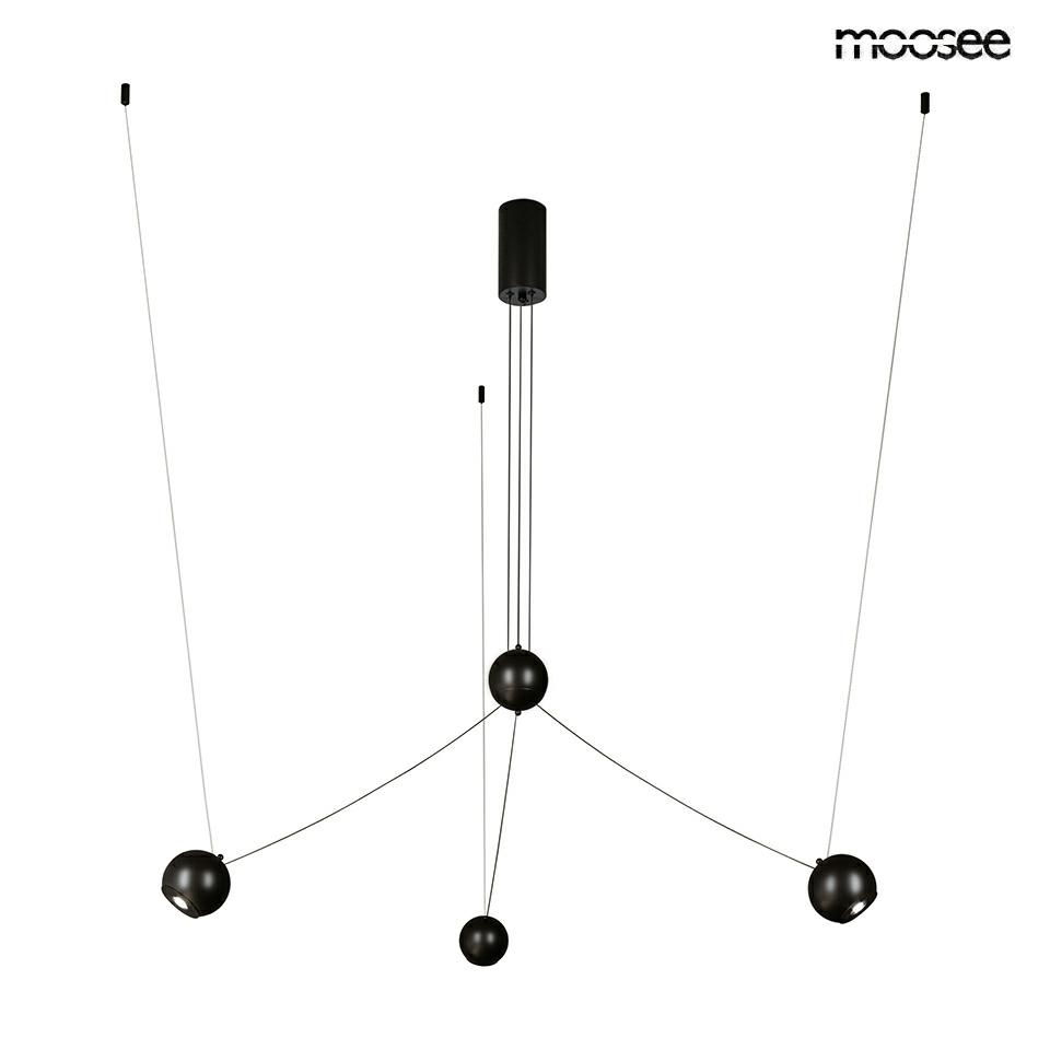 Produse - Pendul Octo 3 130x110x130 cm, Aluminiu Negru Mat - Moosee